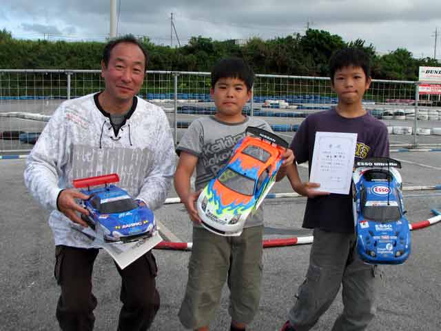 タミヤビギナークラス・Aメイン トップ3